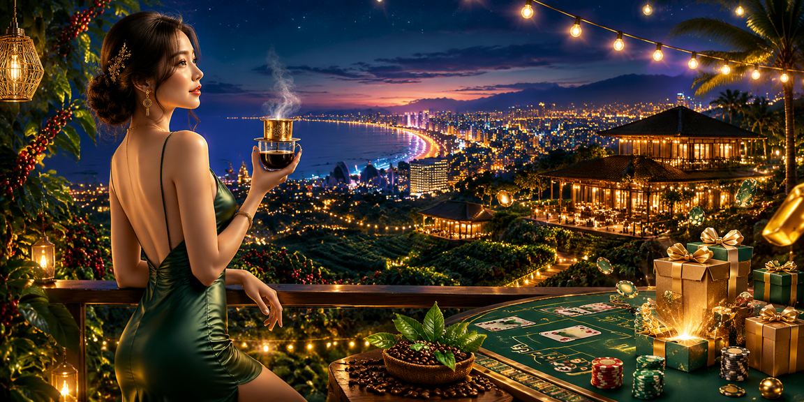 Người dùng tại Buôn Ma Thuột thưởng thức cà phê và trải nghiệm baccarat trực tuyến